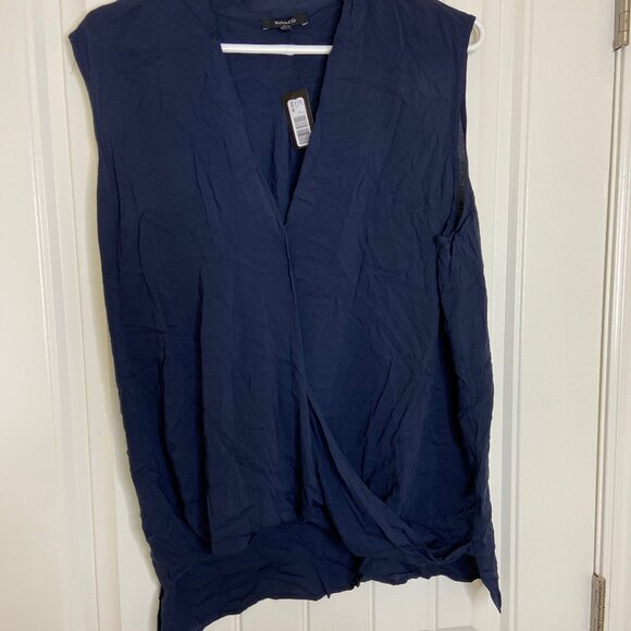 NWT RW&Co Wrap Style Blouse - Picture 1 of 2